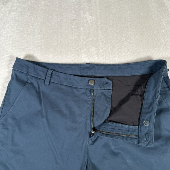 Lululemon Commission Shorts Men Size 36 Blue Classic Fit Slash Pockets LM7AAASE - Picture 6 of 11